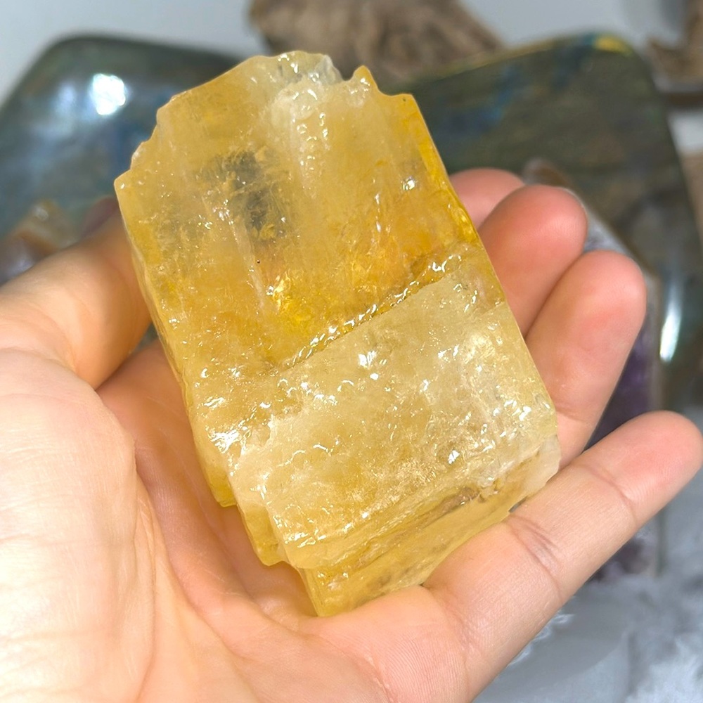 Honey Citrine Calcite Chunks